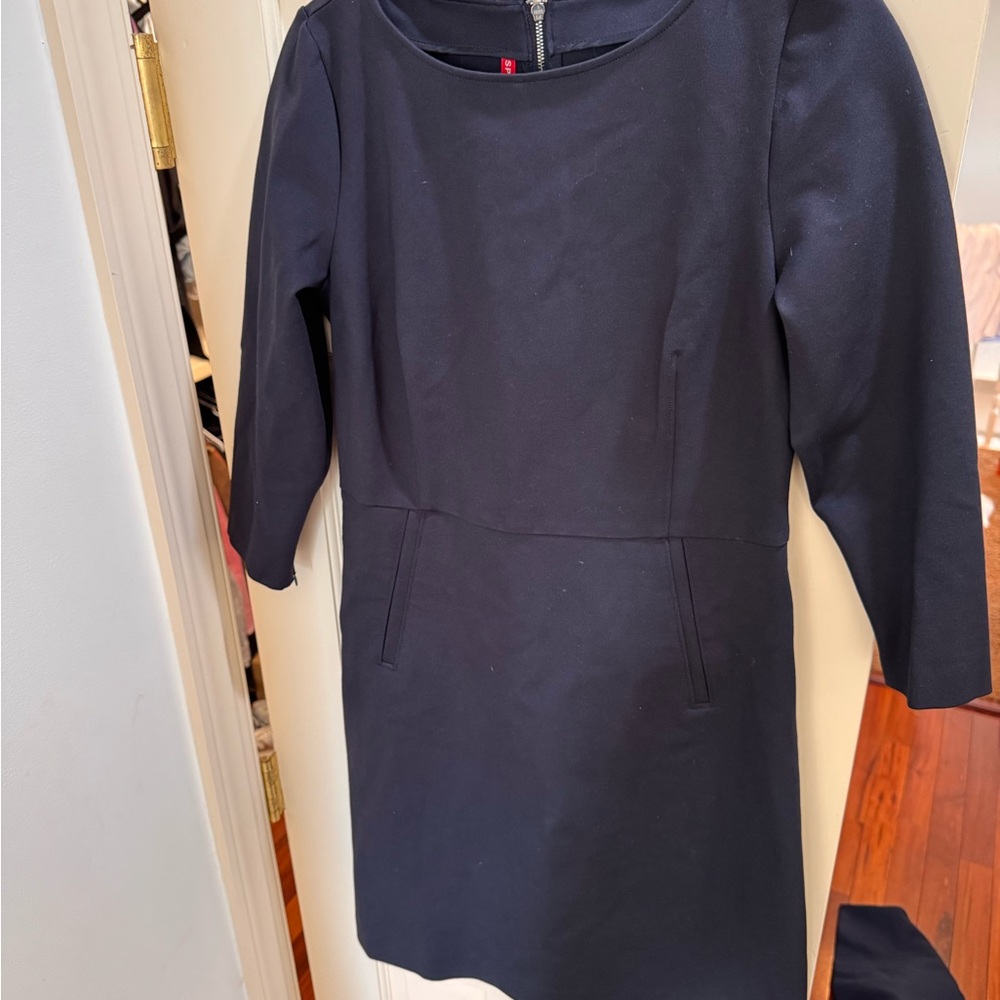 Elegant Spanx Navy Blue A-Line Dress